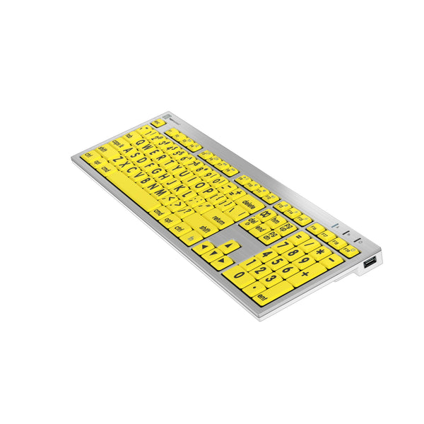 LogicKeyboard XLPrint Black on Yellow ALBA MAC US – image 4