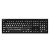 LogicKeyboard XLPrint PC White on Black US NERO