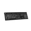 LogicKeyboard XLP NERO PC White on Black Dual US-IL