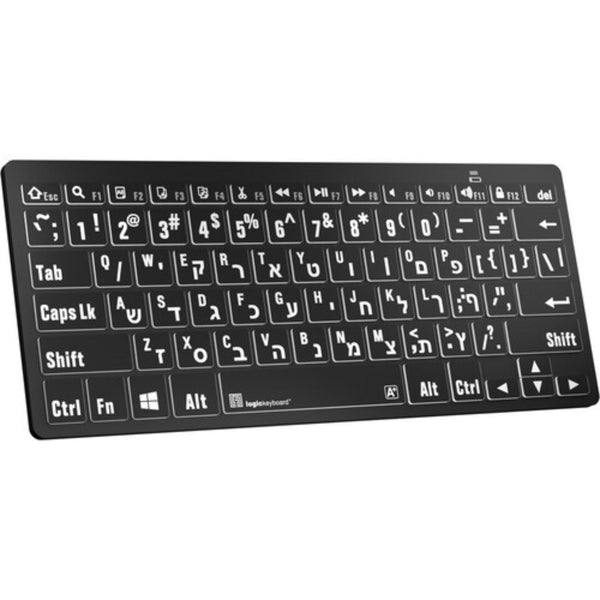 LogicKeyboard XLPrint Bluetooth White on Black US-IS (BTPC-IS) – image 4