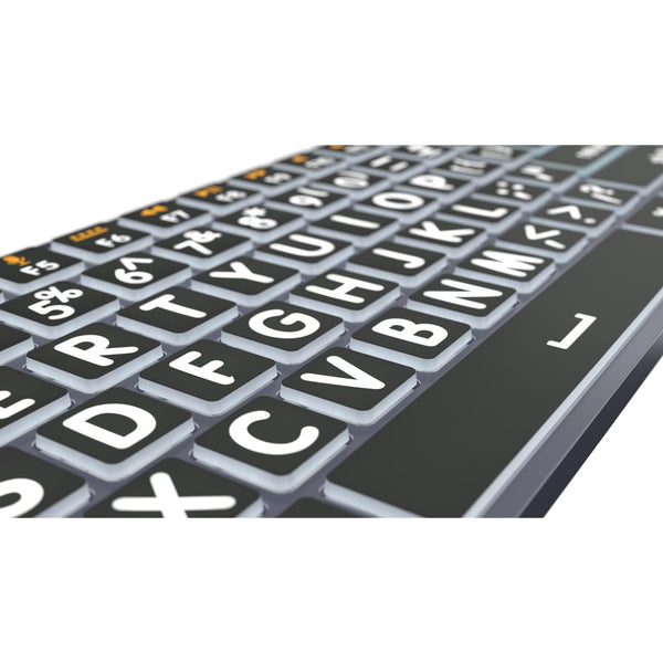 LogicKeyboard XLPrint White on Black TITAN MAC US – image 3