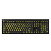 LogicKeyboard XLPrint NERO PC Yellow on Black US
