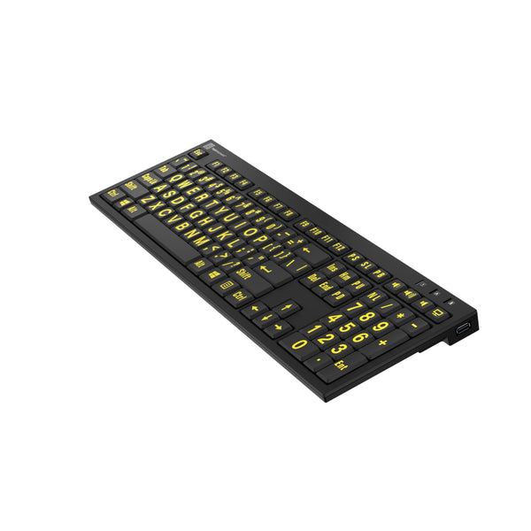 LogicKeyboard XLPrint NERO PC Yellow on Black US – image 4