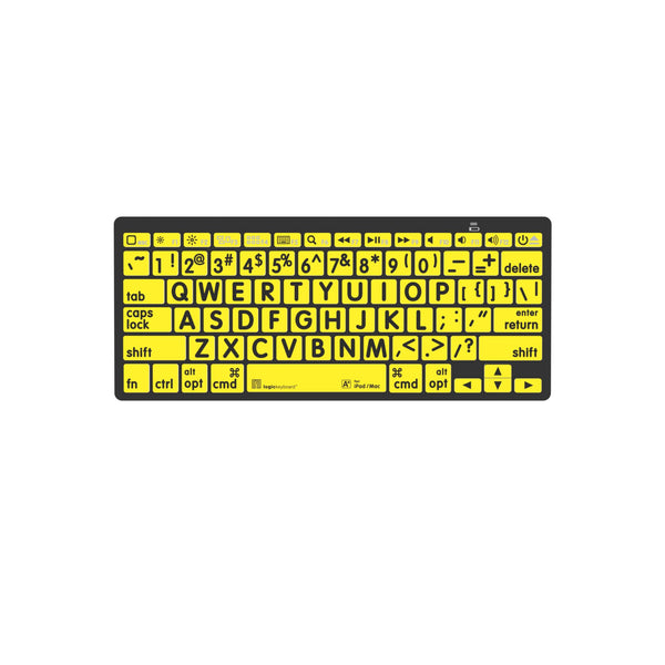 LogicKeyboard XLPrint Bluetooth Black on Yellow US – image 1
