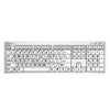 LogicKeyboard XLPrint PC Slim Line Black on White US