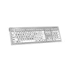 LogicKeyboard XLPrint PC Slim Line Black on White US