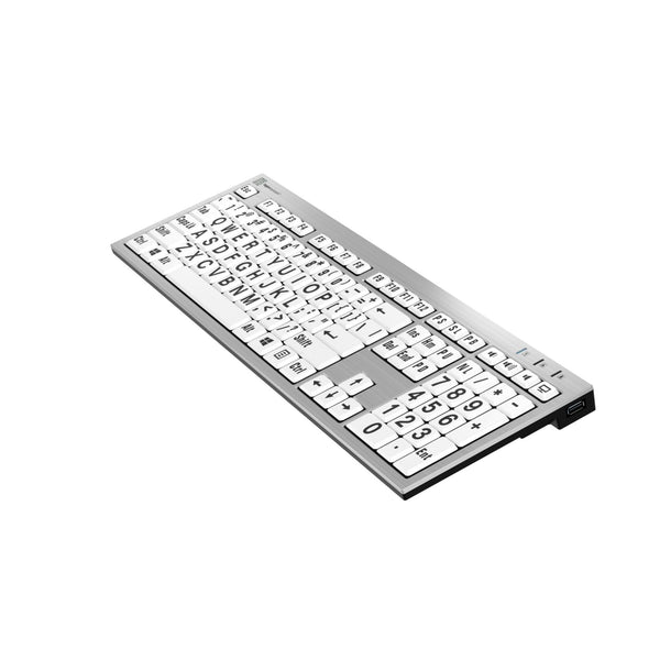 LogicKeyboard XLPrint PC Slim Line Black on White US – image 4