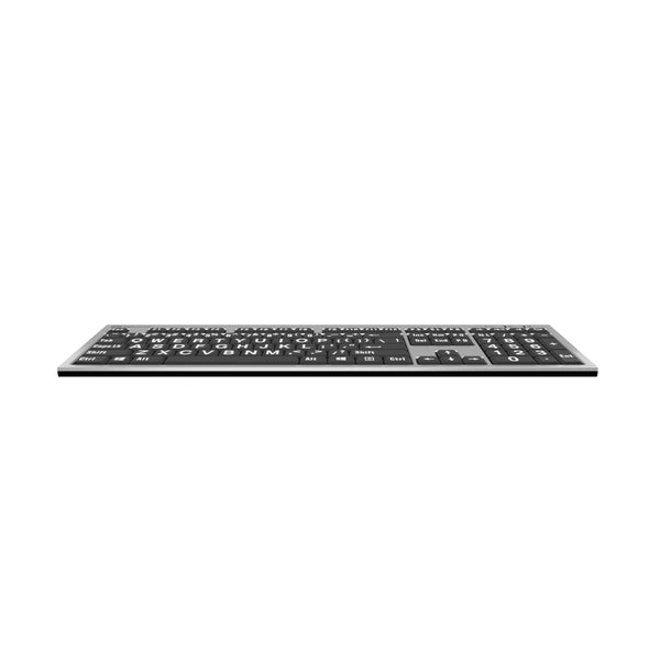 LogicKeyboard XLPrint PC Slim Line White on Black US – image 3