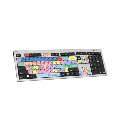 LogicKeyboard Adobe Premiere Pro CC Silver Slimline Keyboard for PC (US) - Coremicro