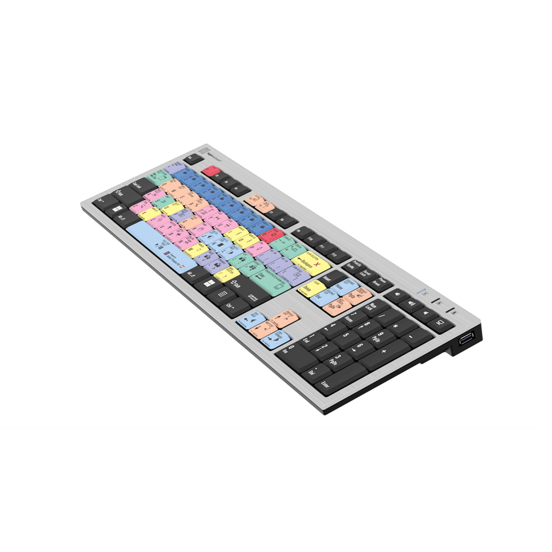 LogicKeyboard Adobe Premiere Pro CC Silver Slimline Keyboard for PC (US) - Coremicro – image 5