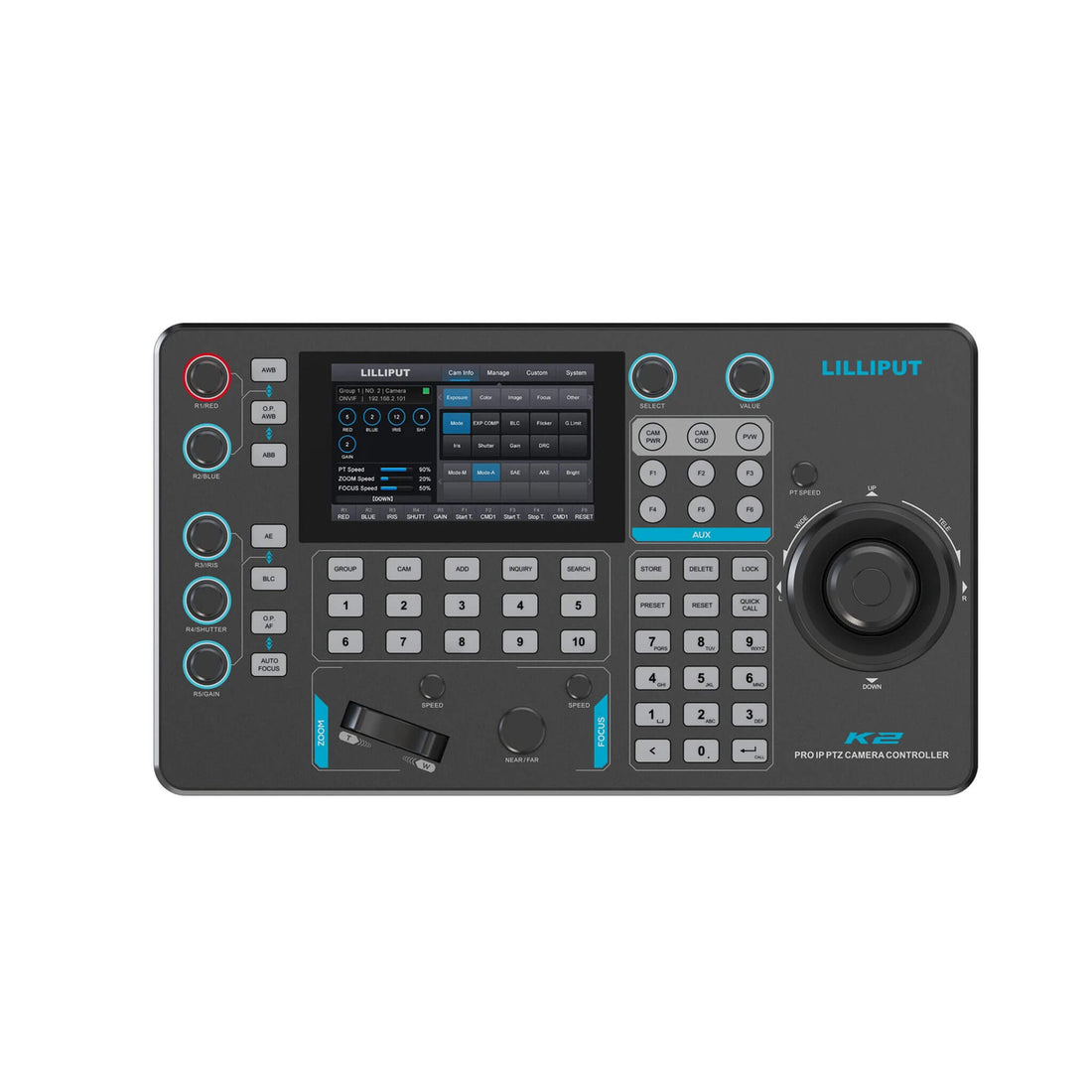 Lilliput K2-N Touch Screen PTZ Camera Controller (NDI Version) – image 1