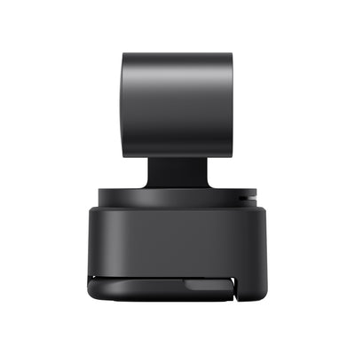 OBSBOT Tiny 3 Lite AI-powered 4K PTZ webcam with spatial audio, shown with adjustable lens and built-in microphone for video calls.