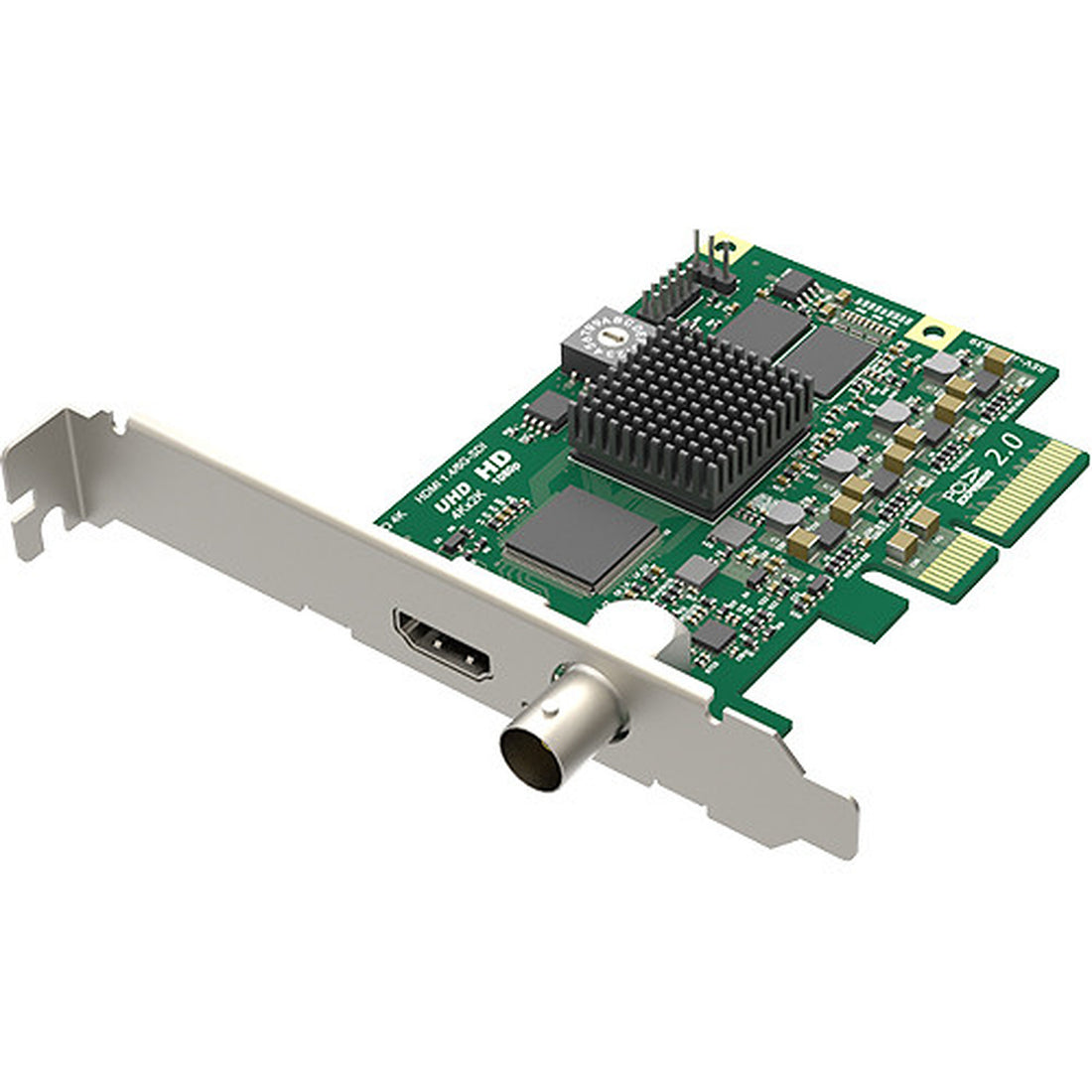 Magewell Pro Capture AIO 4K HDMI 6G-SDI PCIe capture card with ports and connectors for high-quality video input. – image 1