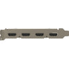Magewell Pro Capture Dual HDMI 4K Plus LT PCIe x8 capture card showing ports and connectors on the device