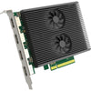 Magewell Pro Capture Dual HDMI 4K Plus LT PCIe x8 capture card with dual HDMI inputs and sleek design.