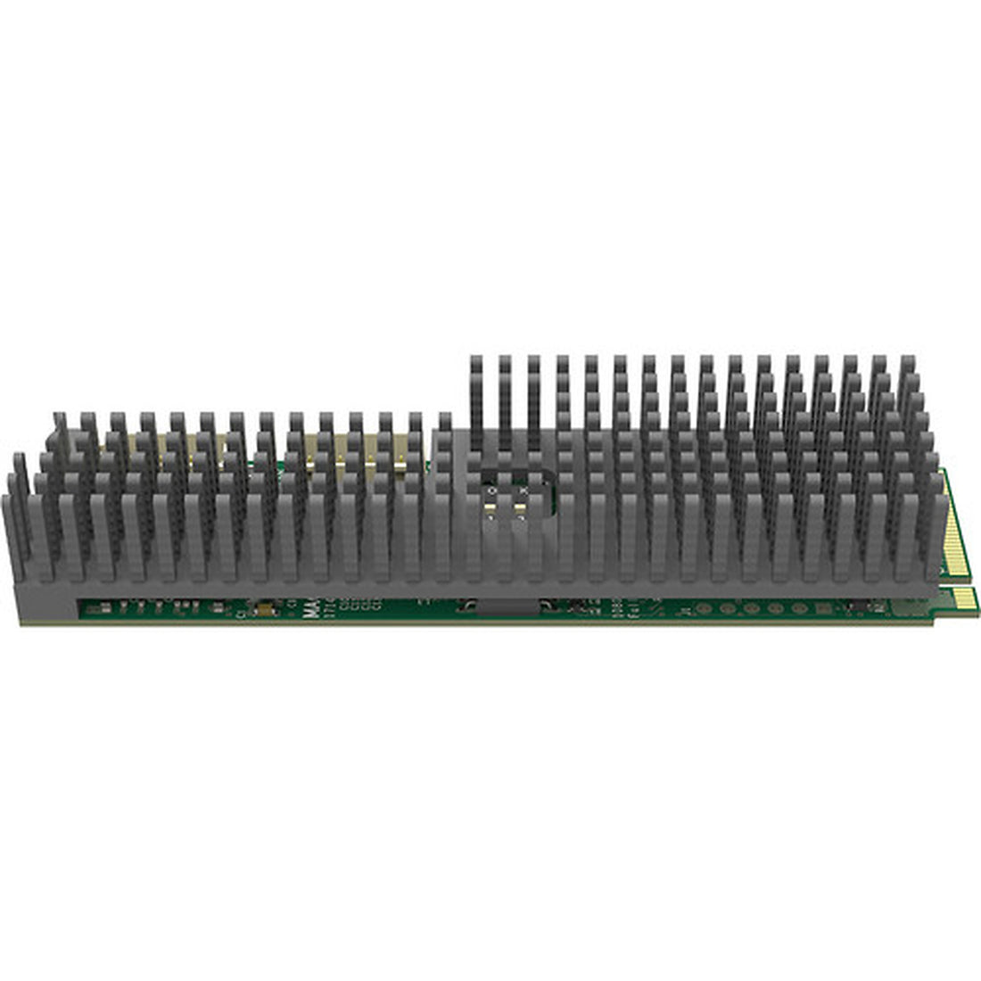 Magewell Eco Capture Dual HDMI M.2 capture card with two channels, shown from side view, compact design for high-quality video capture. – image 3
