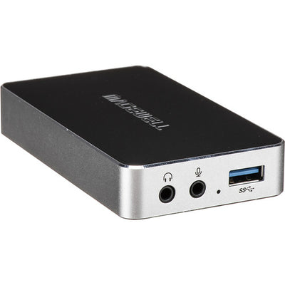 Magewell USB Capture HDMI Plus device showing HDMI and USB ports for high-definition video capture up to 1080p60.
