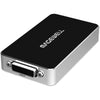 Magewell USB Capture DVI Plus device connected to DVI and HDMI sources, capturing high-definition video at 1080p60.