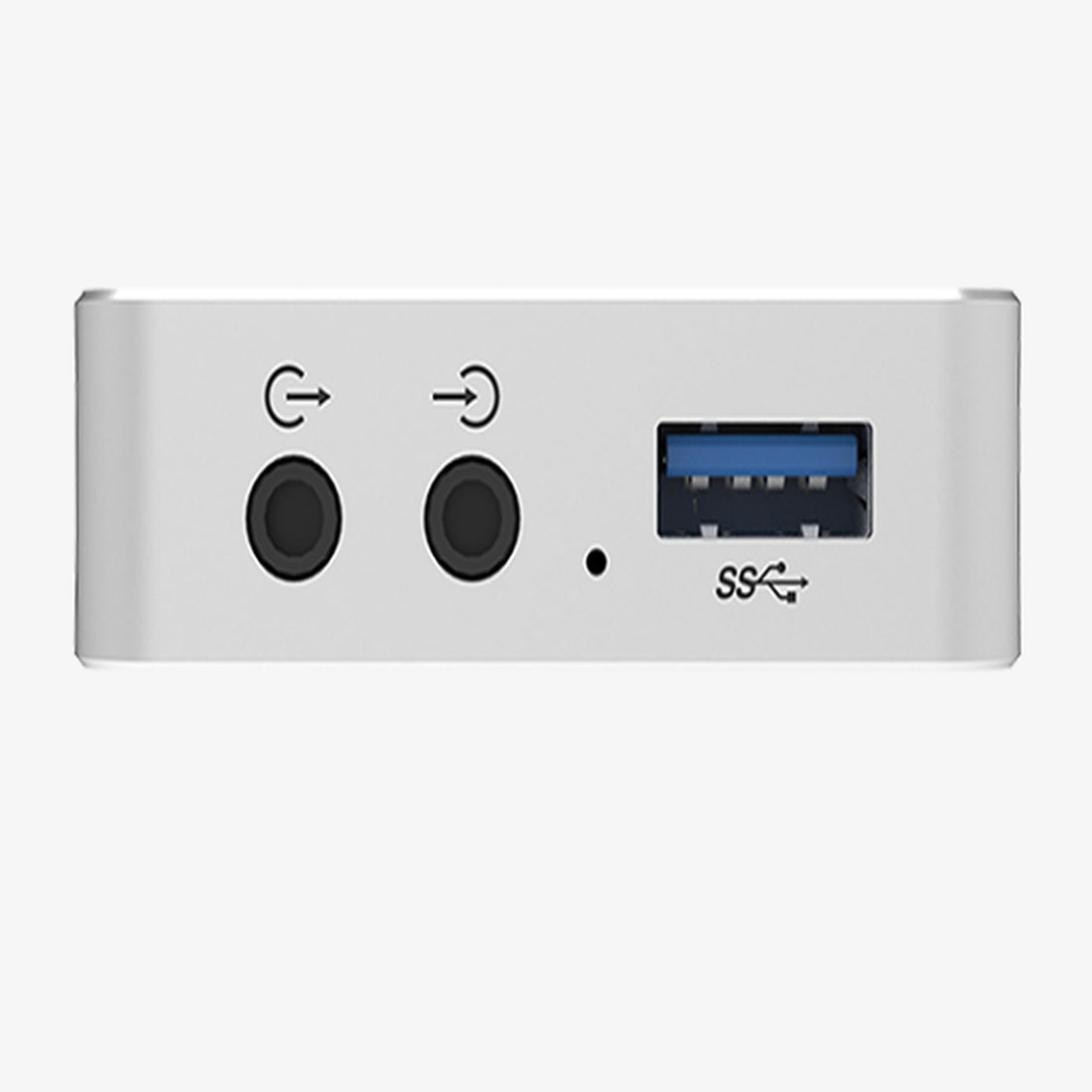 Rear view of Magewell USB Capture DVI Plus device showing DVI, HDMI, and USB ports for high-definition video capture. – image 4