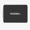 Magewell USB Capture DVI Plus device with DVI and HDMI ports for 1080p60 video capture, shown from a top view.