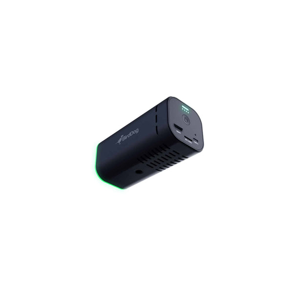 BirdDog MAKI Live power adapter with green indicator light on a white background – image 6
