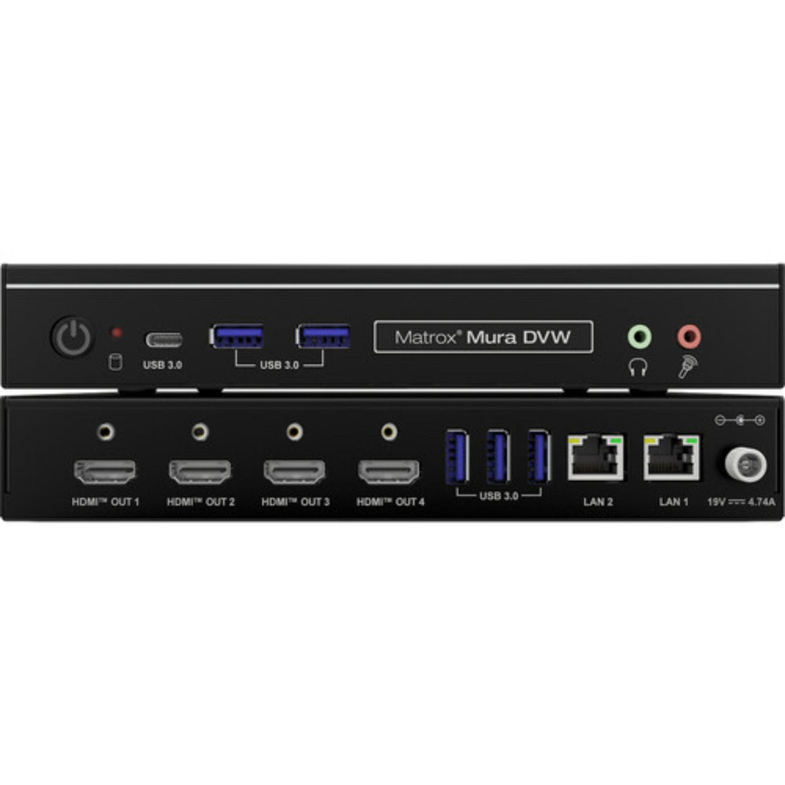 Matrox Mura DVW IP-based distributed video wall multiviewer processor with multiple display outputs and control interfaces. – image 1