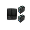IDX System MC-2U50 PD battery kit with two Sony SB-U50 batteries and charger for professional video cameras.