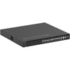 Netgear AV Line M4350-24M4X4V managed switch with 24 2.5G ports, 4 10G PoE++ ports, front right isometric view