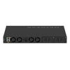 Rear top view of Netgear AV Line M4350-24M4X4V managed switch with 24 2.5G ports and 4 10G PoE++ ports.