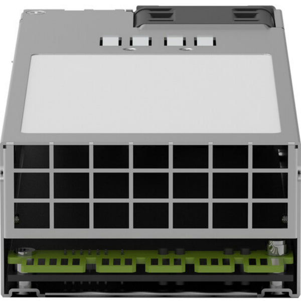 Front view of Netgear APS2000Wv2 2000W modular power supply unit for M4350 Series network switches.