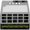 Netgear APS600Wv2 600W modular power supply unit for M4350 series, front and top view showing connectors and branding.