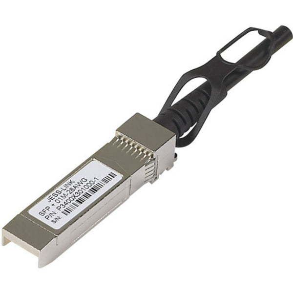 Netgear passive SFP+ direct attach cable with connectors visible, 3.3-foot length, designed for high-speed network connections. – image 1