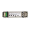 Netgear AXM764 10GBASE-LR Lite SFP+ transceiver module shown from top view, designed for high-speed network connections.