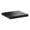 Front view of Netgear CSM4316 16-port 100G QSFP28 managed switch, TAA approved, showing ports and LED indicators.