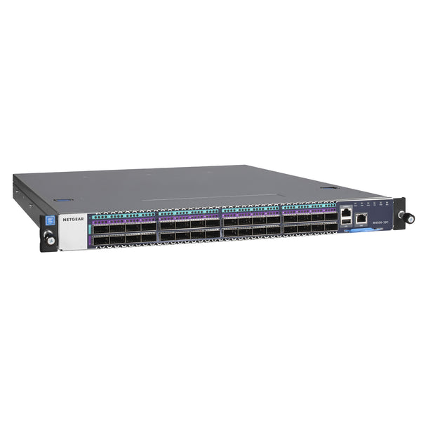 Netgear CSM4532 M4500 fully managed switch with front right view, featuring multiple Ethernet ports and LED indicators. – image 2