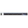 Front view of Netgear CSM4532 M4500 fully managed switch with multiple ports and LED indicators on a network equipment rack.