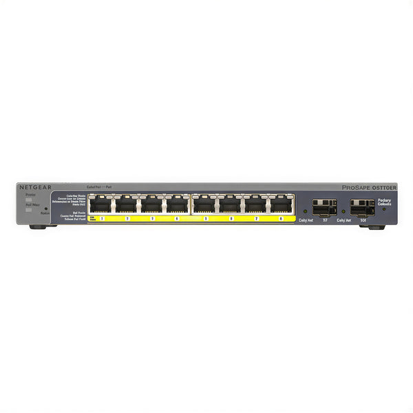 Netgear GS110TP 8-port Gigabit PoE+ Ethernet smart switch with 2 SFP ports and cloud management interface. – image 1