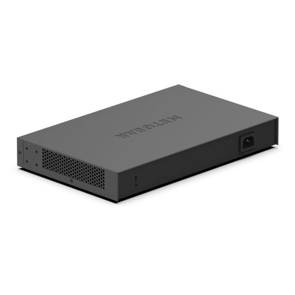 Rear view of Netgear GS516PP 16-port Gigabit Ethernet unmanaged switch with high-power PoE+ ports, showing port labels and ventilation. – image 4