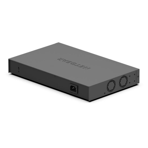 Rear view of the Netgear GS516PP 16-port Gigabit Ethernet unmanaged switch with high-power PoE+ ports. – image 6