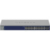 Netgear GS728TX 24-port gigabit smart network switch with 4 SFP+ ports and remote/cloud management capabilities.