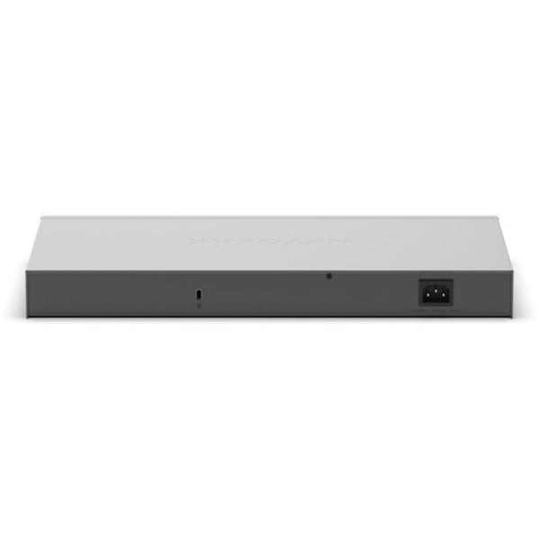 Rear view of Netgear GS748T 48-port Gigabit Ethernet smart switch with 2 combo ports and 2 dedicated SFP ports. – image 6