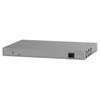 Rear view of Netgear GS752TPPv3 48-port PoE+ managed gigabit network switch with 760W power supply, showing ports and connections.
