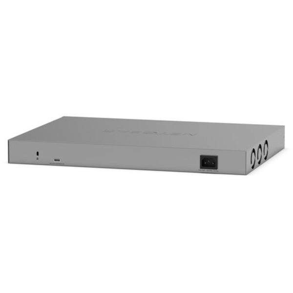 Rear view of Netgear GS752TPPv3 48-port PoE+ managed gigabit network switch with 760W power supply, showing ports and connections. – image 5