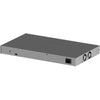 Rear view of Netgear GS752TXv3 48-port Gigabit managed network switch showing ports and connectivity options.