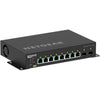 Netgear AV Line M4250 GSM4210PX managed 8-port Gigabit PoE+ AV switch with SFP, shown from front right isometric view.