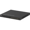 Netgear AV Line M4250 GSM4230PX managed 24-port Gigabit PoE+ network switch with SFP+ ports, front left isometric view