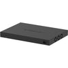 Rear view of Netgear MS324TXUP 24-port managed network switch with 2.5G ports and PoE++ support.