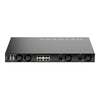 Rear view of Netgear MSM4320 managed switch showing 16 2.5G PoE++ ports, Neutrik etherCON connectors, and SFP28 25G ports.