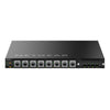 Netgear MSM4320 managed switch with 16 2.5G PoE++ ports, Neutrik etherCON, SFP28 ports, TAA approved, front view.