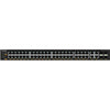 Front view of Netgear M4350-44M4X4V managed network switch with 48 ports, multi-gig PoE++ support, and sleek design.